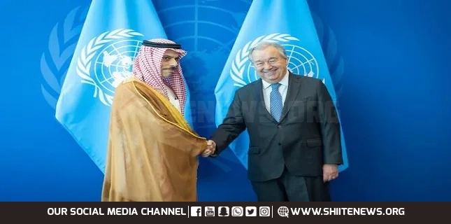 Saudi FM meets UN chief on UNGA sidelines