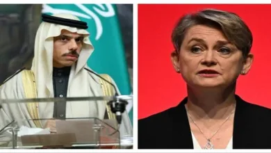Saudi FM receives call from newly appointed UK foreign secretary