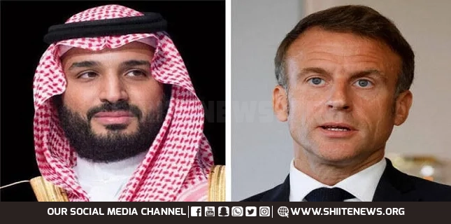 Saudi crown prince, French president discuss dire Palestine situation