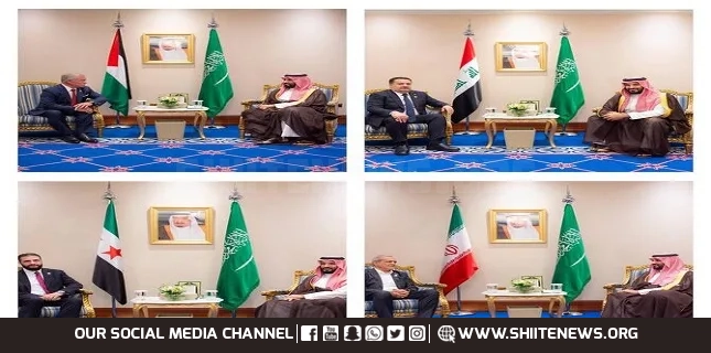 Saudi crown prince meets with leaders on sidelines of Doha summit