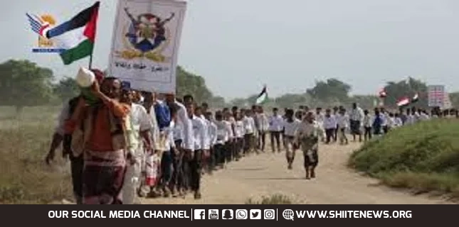 Al-Hodeidah: Popular march for graduates of Open Mobilization Courses in Al-Marawea