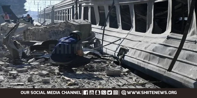 Dozens injured in Russian drone strike on Ukrainian railway station