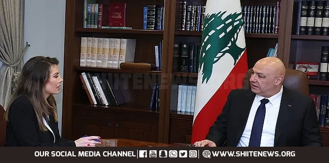 President Aoun Urges Activation of Ceasefire Monitoring Mechanism During Meeting with US Envoy Ortagus