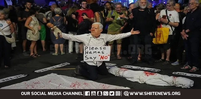 Tens of thousands rally in Tel Aviv for exchange deal, ending Gaza war