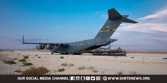 US military cargo plane laden with weapons lands at airbase in northeast Syria