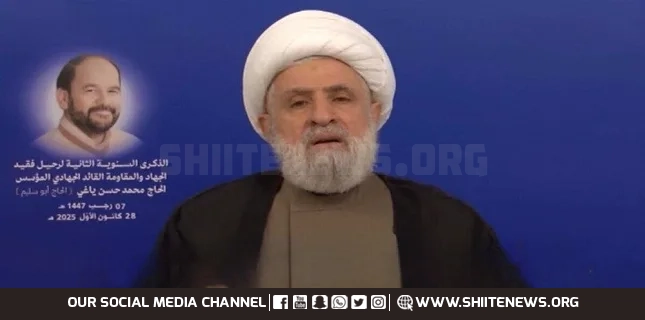 Hezbollah chief rejects disarmament as US-Israeli project to weaken Lebanon