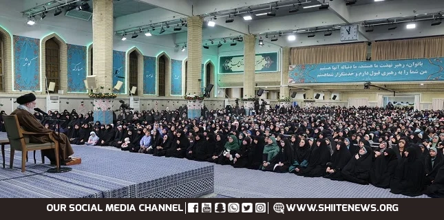 Leader hails ‘very exalted’ status of women in Islam, slams corrupt Western culture