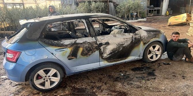 3 Palestinians injured, vehicles torched during attack by Israeli settlers in West Bank