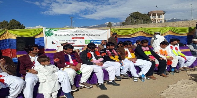 Collective Wedding of 50 Couples Held in Parachinar, Dowry Provided