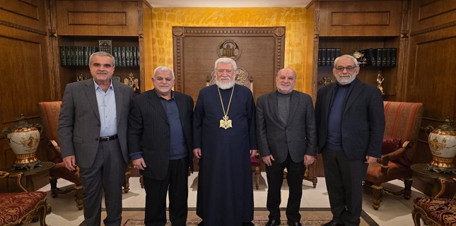 Hezbollah Delegation Visits Armenian Orthodox Patriarch, Conveys Sheikh Qassem’s Greetings