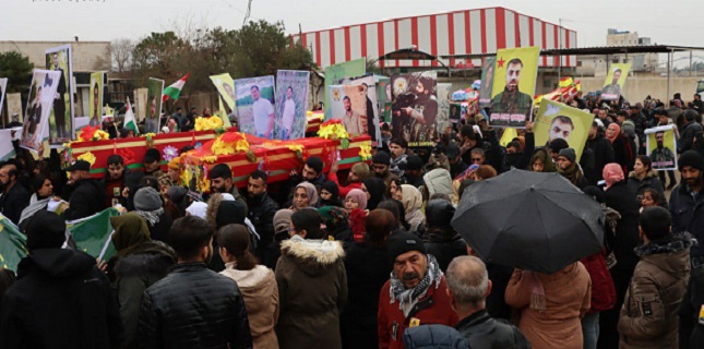 Qamishli buries SDF fighters killed in clashes with Damascus forces