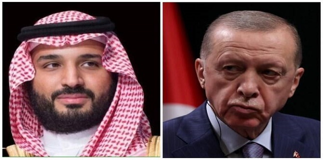 Saudi crown prince, Turkish president discuss regional developments