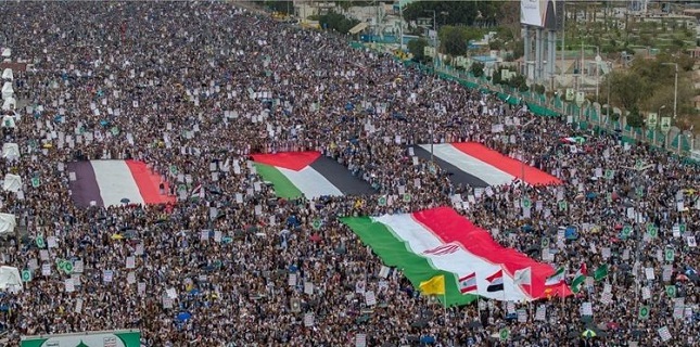Mass rallies held across Yemen in solidarity with Iran, Lebanon