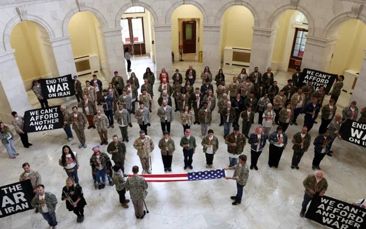 Dozens of US Veterans Arrested at Capitol During Anti-Iran War Protest