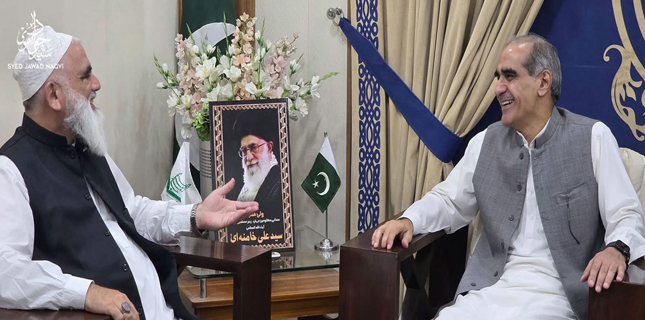 Khawaja Saad Rafique Meets Allama Syed Jawad Naqvi in Lahore