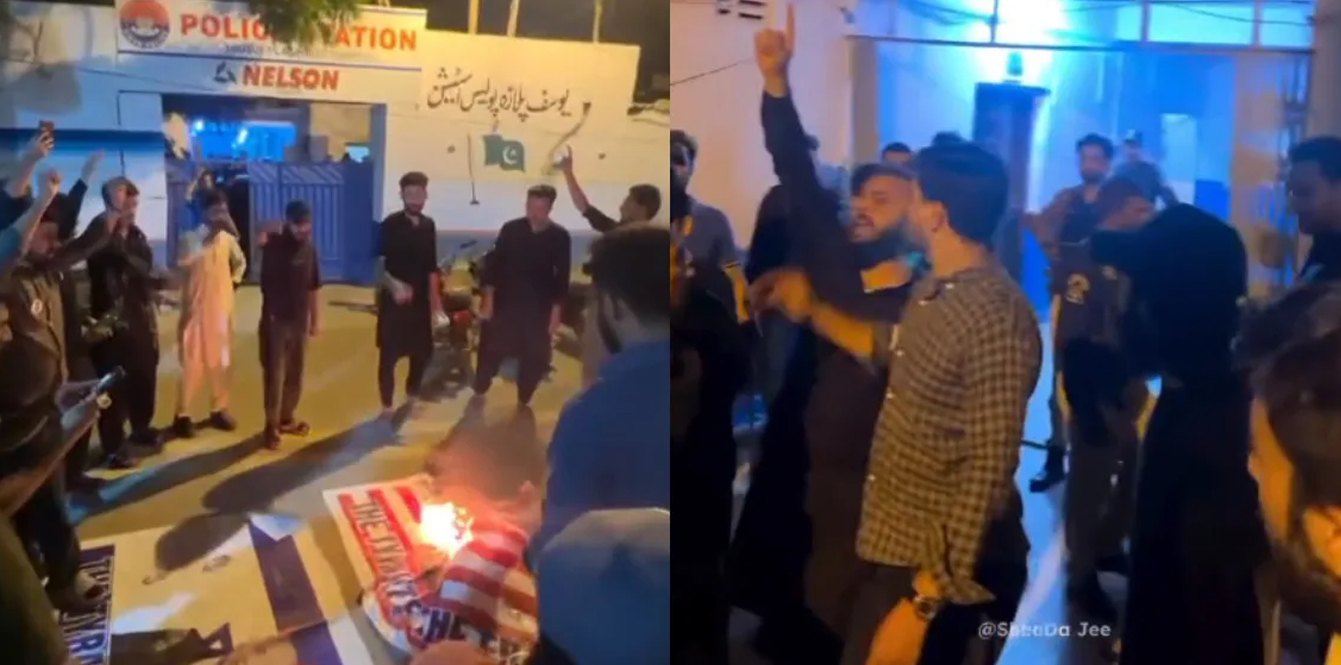Ancholi Mourners Protest Police Action, Burn US Flag After Release