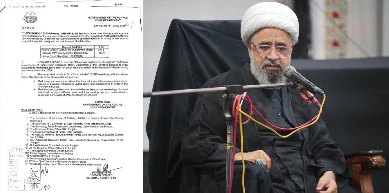Punjab Bans Allama Amin Shaheedi’s Muharram Speeches, Critics Condemn Move