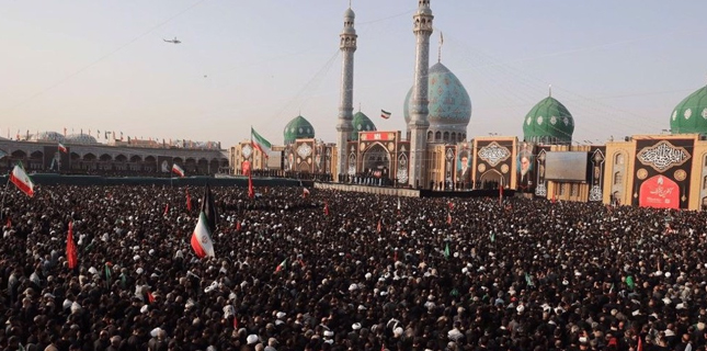 After Tehran, Millions Join Funeral Prayers in Qom for Martyred Leader and Family Members