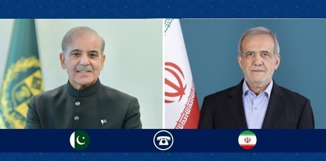 Pezeshkian, Shehbaz Sharif Discuss Regional Peace and Bilateral Cooperation