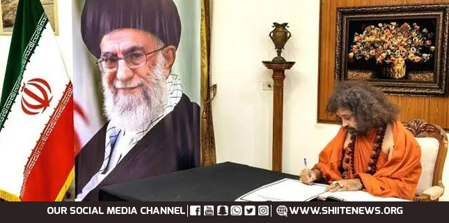 Swami Sarang Pays Tribute to Martyred Supreme Leader, Stands with Iran