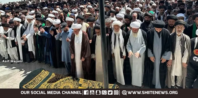 Funeral Prayer Held for Agha Syed Muhammad Abbas Rizvi in Skardu